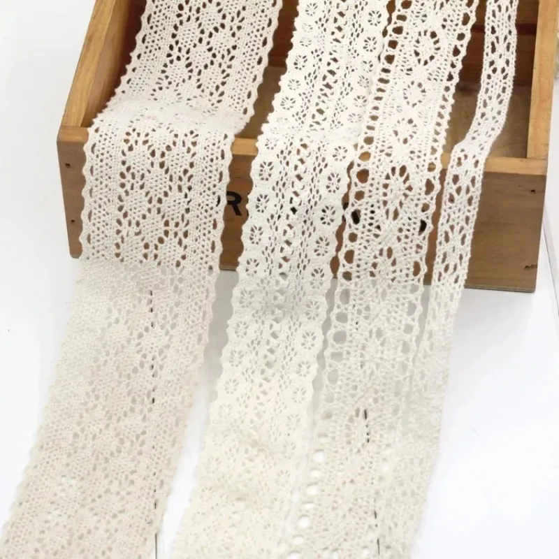 Art Craft Girl - Fita de renda de algodão branco