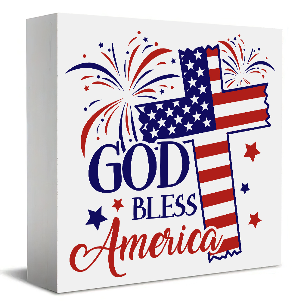 Art And Craft Independence Day - Placa de Madeira para Mesa com