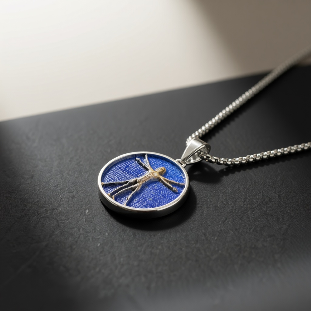 Colar com Medalhão do Homem Vi - Art Craft Meaning avaliação e preço