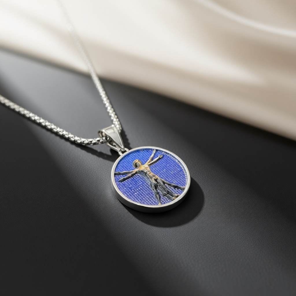 Colar com Medalhão do Homem Vi - Art Craft Meaning avaliação e preço