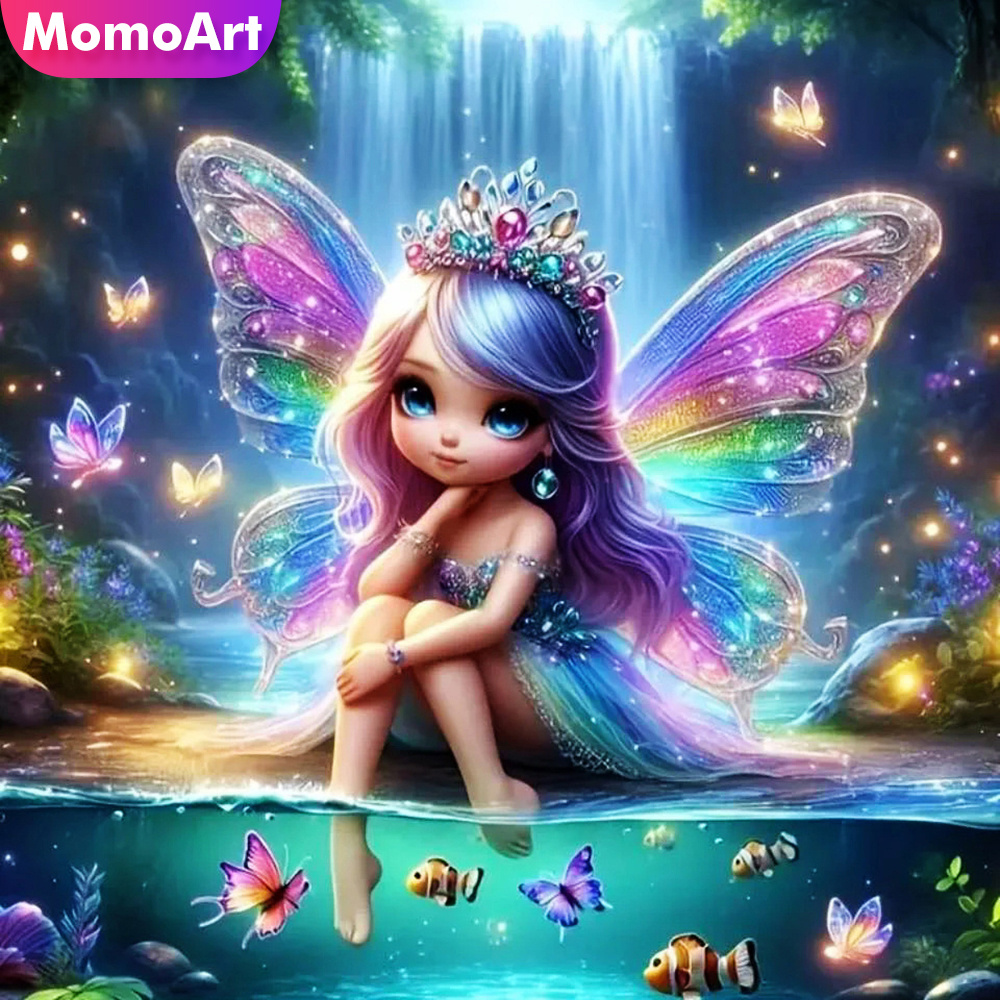 Momoart menina diamante mosaic - Art Craft Girl avaliação e preço